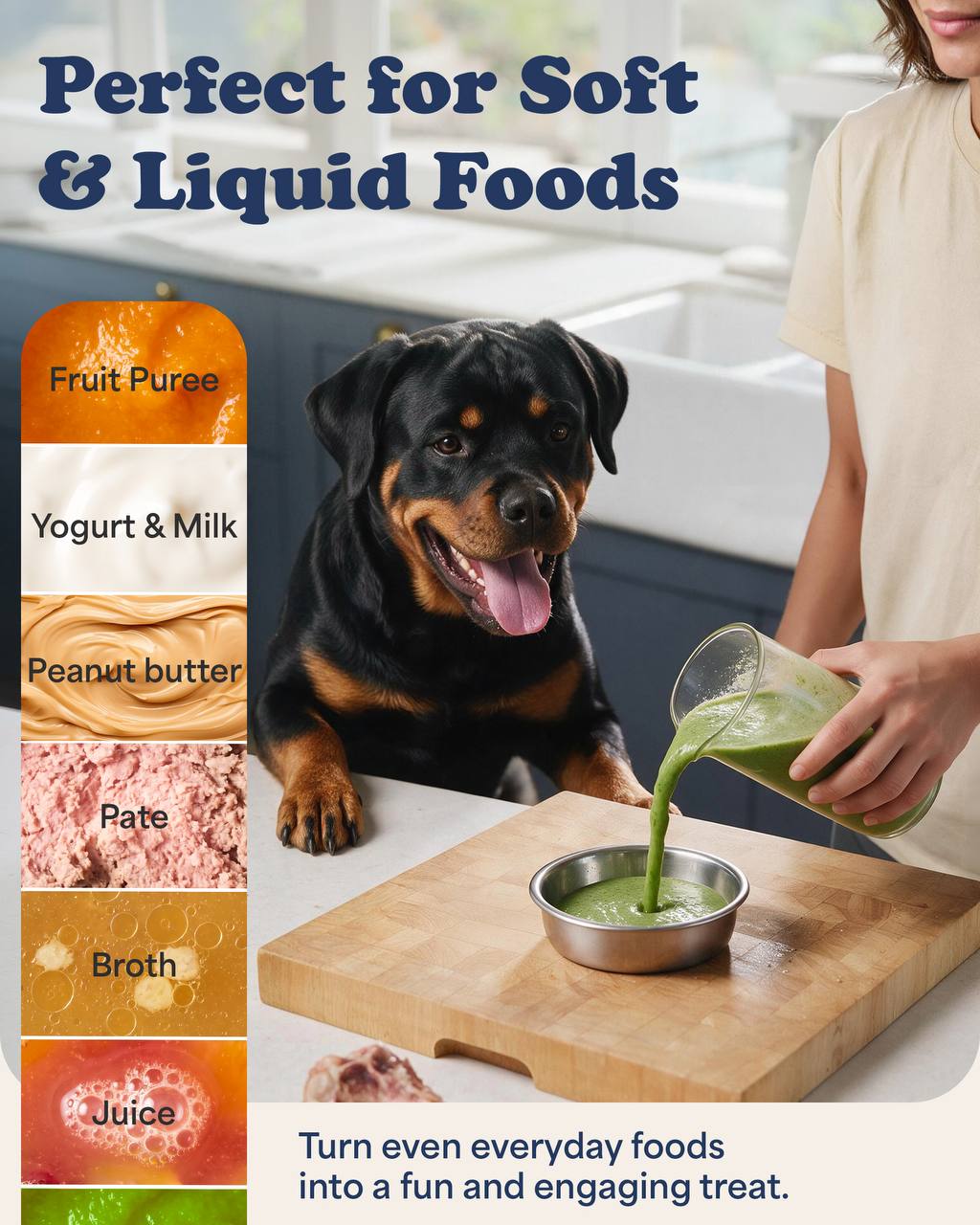 GOHOMELY Premium Slow Feeder Dog Bowl with Stainless Steel Rolling Ball